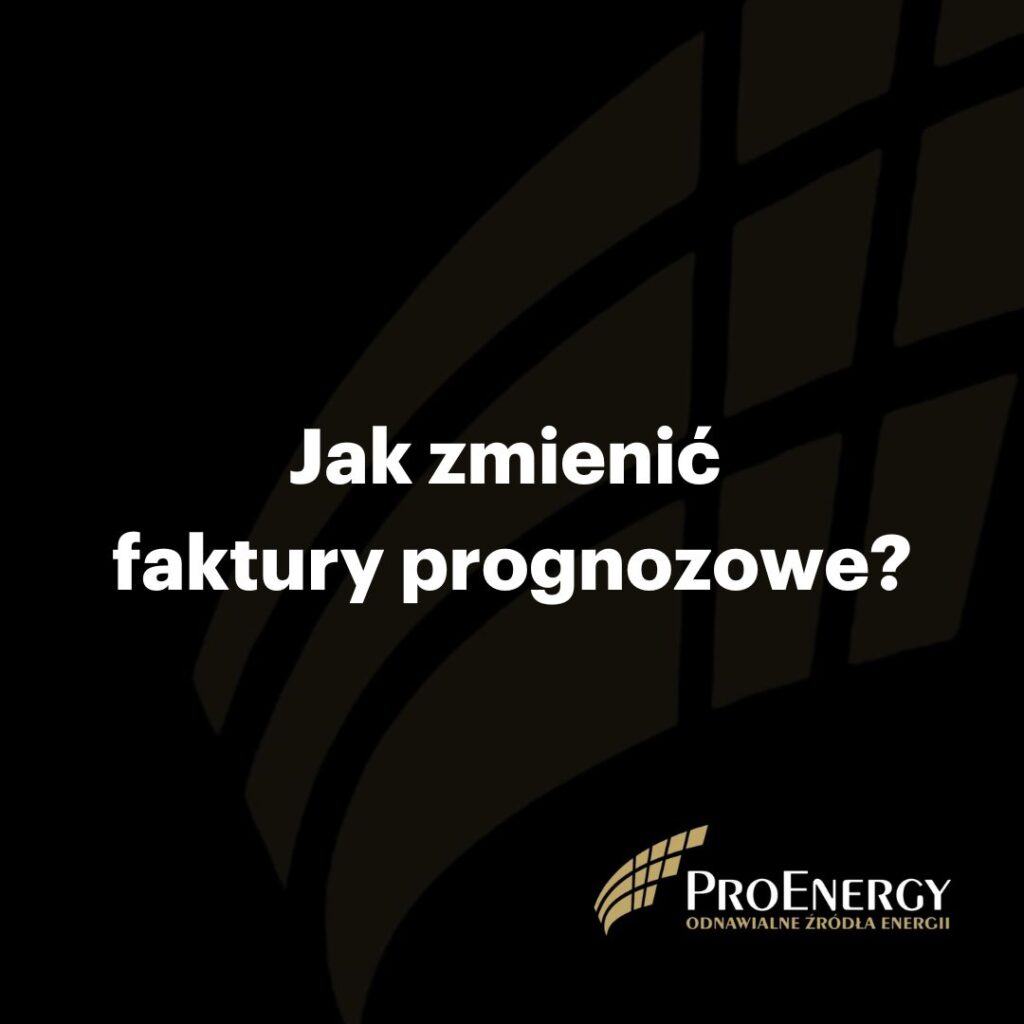 Faktury prognozowe